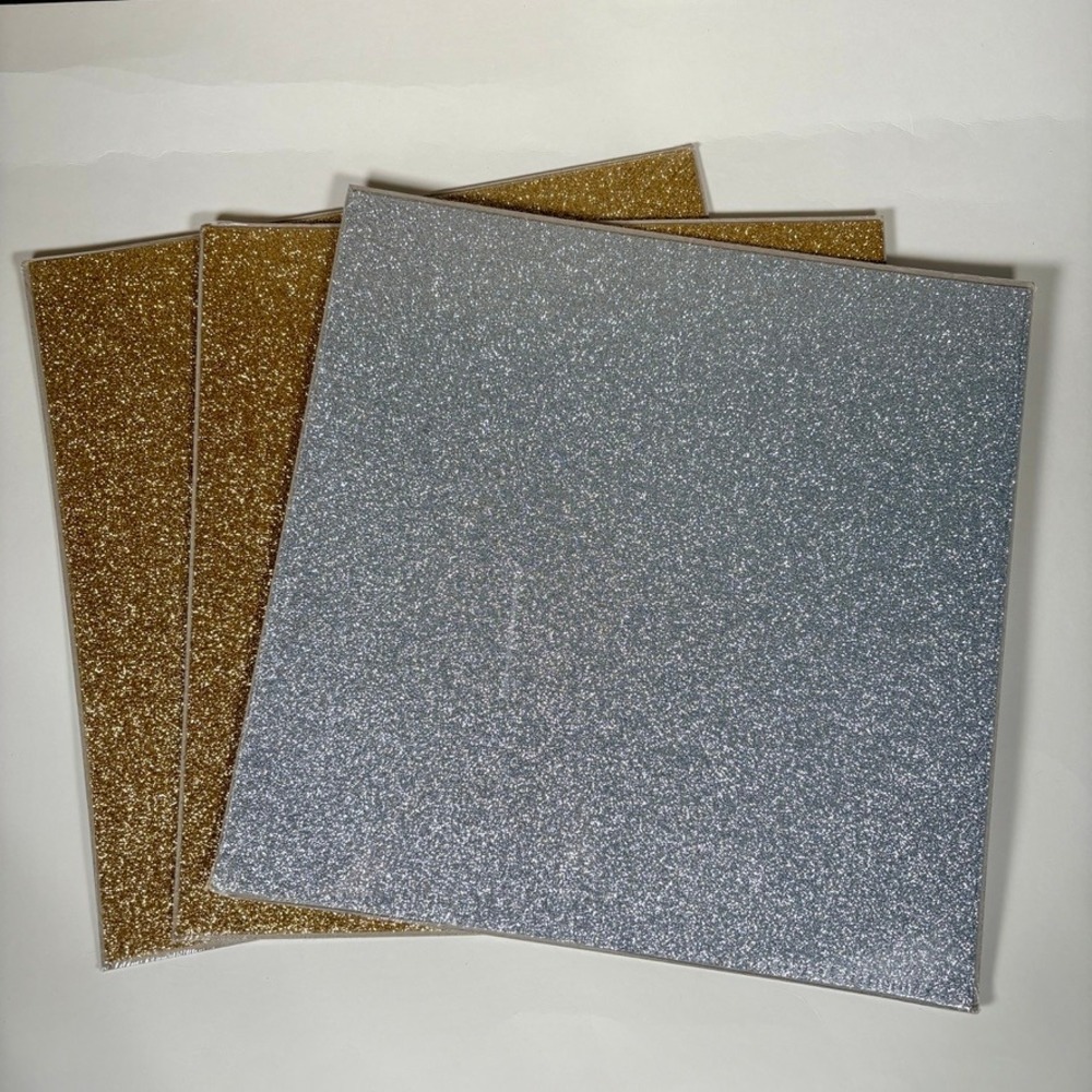 Stampin Up Gold & Silver Glimmer Paper 12x12 Cardstock 3 Packs 6 Sheets Total